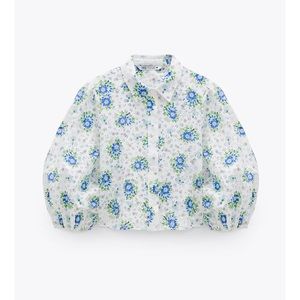 Zara Floral Print Blouse